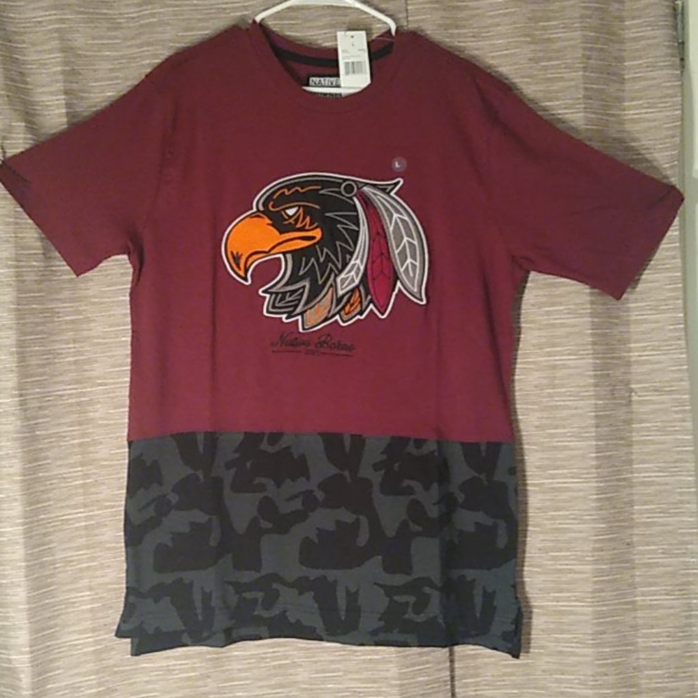NATIVE BORNE FOREVER ONE TEE WINE RED